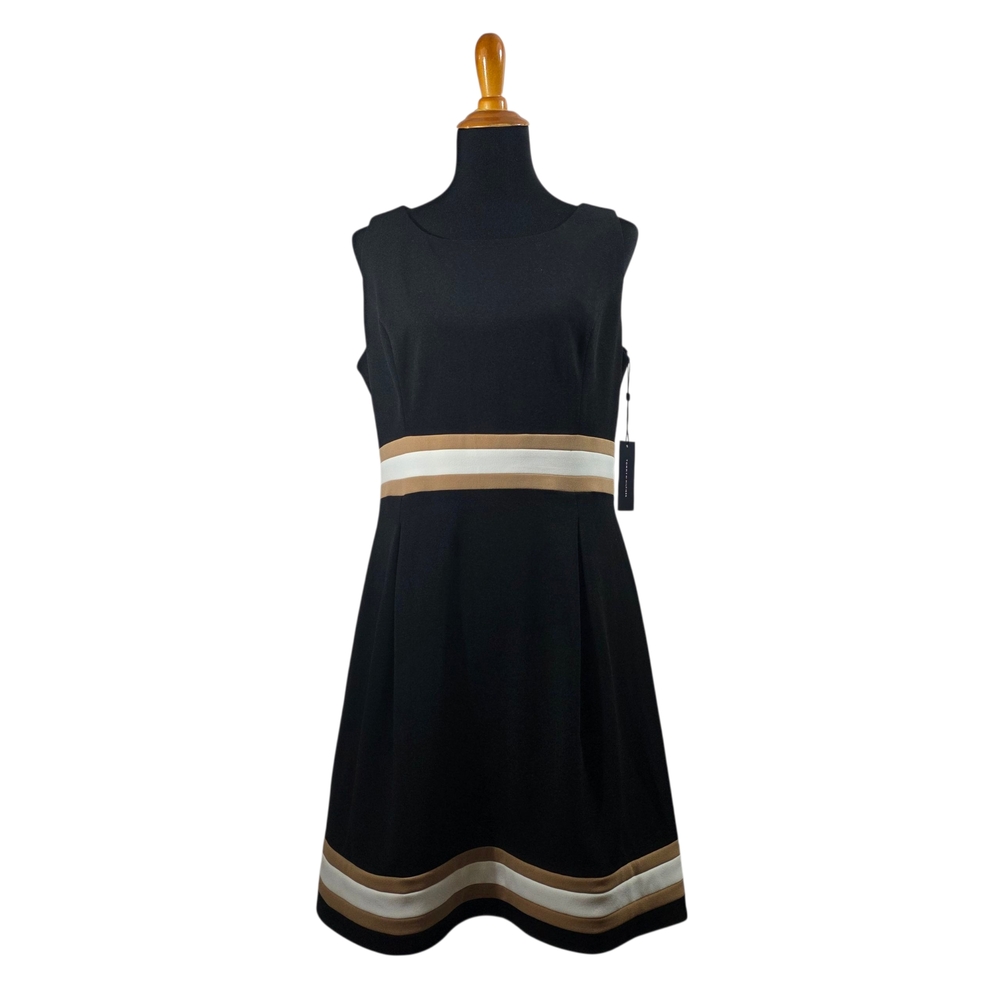 Elegant Black and Gold Women's Dress
